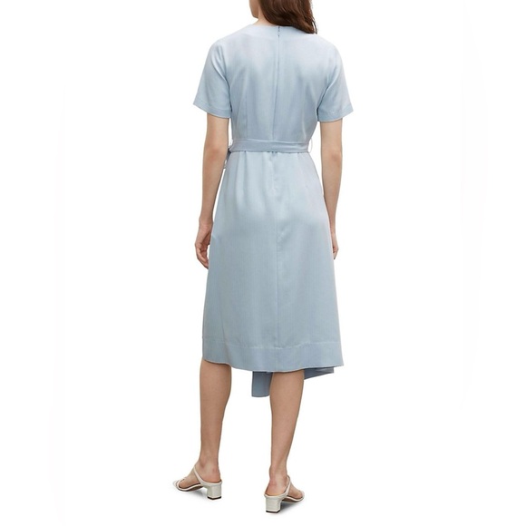 Club Monaco Asymmetrical Wrap Midi Maxi Dress Wedding Guest Bridesmaid 2 XS S - Picture 2 of 8